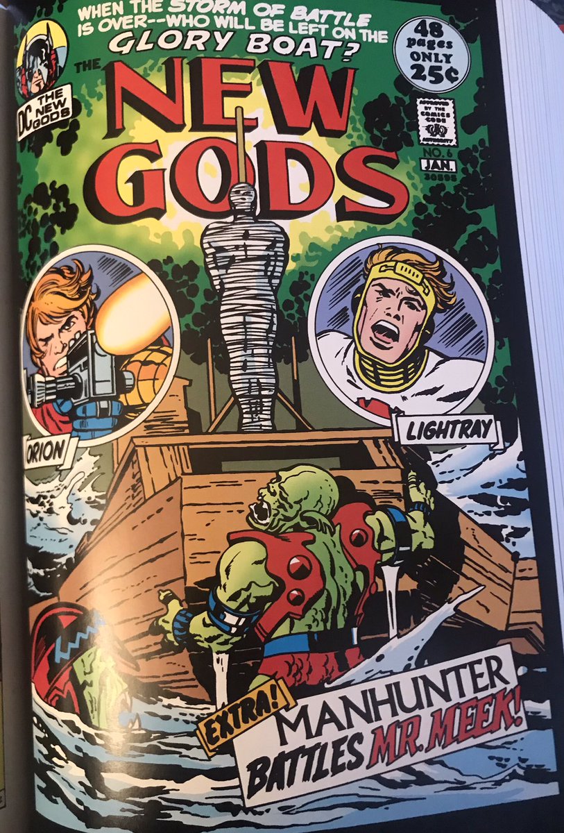 cbworm's tweet image. I read New Gods #6, “The Glory Boat,” this morning. So good! I love Kirby’s writing almost as much as his art – and they match each other perfectly. #JackKirby