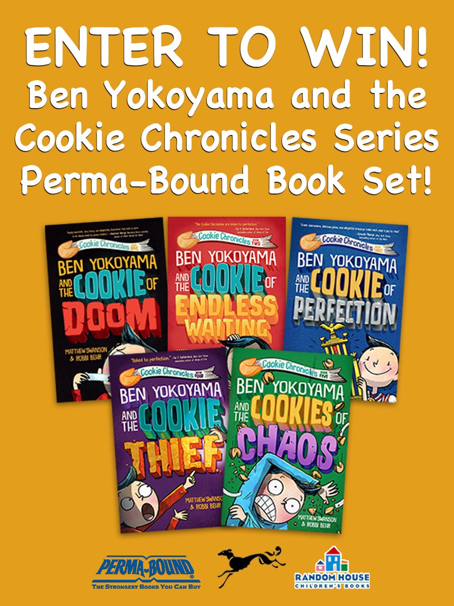 PermaBoundBooks's tweet photo. ENTER TO WIN! Two lucky winners will receive a Perma-Bound set of Ben Yokoyama and the Cookie Chronicles signed by Robbi Behr @drawingrobbi &amp; Matthew Swanson @writingmatthew! To enter: https://t.co/c32jr2AiSs. #kidlit #busloadofbooks #reading #literature #school #library #contest https://t.co/jfxCOfVHzQ