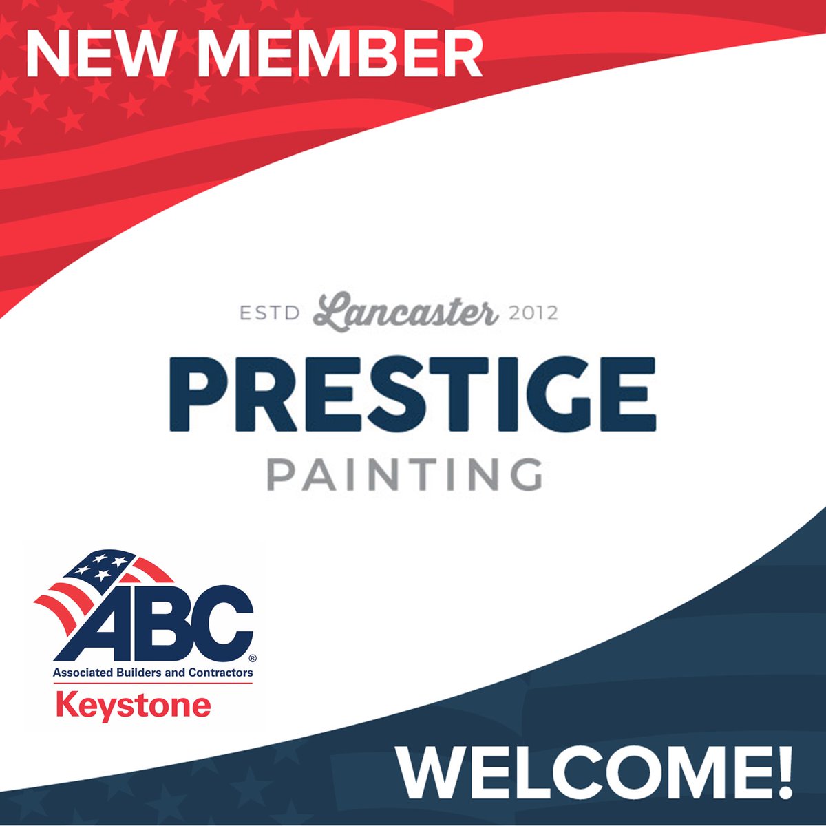 Please join the Keystone Chapter in welcoming new member Prestige Painting! Prestige Painting provides interior &amp; exterior painting &amp; finishing services. We invite you to learn more at prestigepaintingpa.com. #ABCMeritShopProud