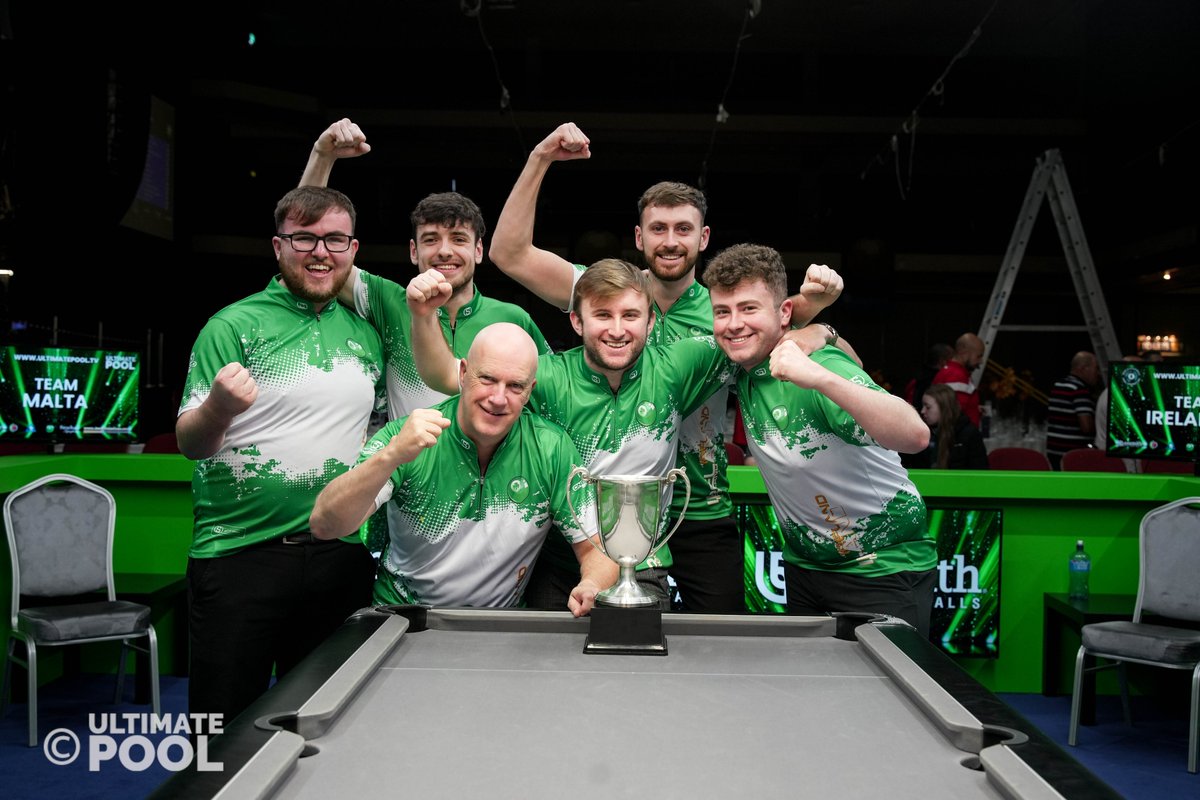 🇮🇪 𝗜𝗥𝗘𝗟𝗔𝗡𝗗 - 𝗪𝗢𝗥𝗟𝗗 𝗧𝗘𝗔𝗠 𝗖𝗛𝗔𝗠𝗣𝗜𝗢𝗡𝗦 🏆

On home soil, Ireland defeated Malta 5-3 in the final earlier today to win the 2022 WEPF World Under-25 Team Championship.

Congratulations, Ireland!

#WEPFWorlds22 🌍🎱