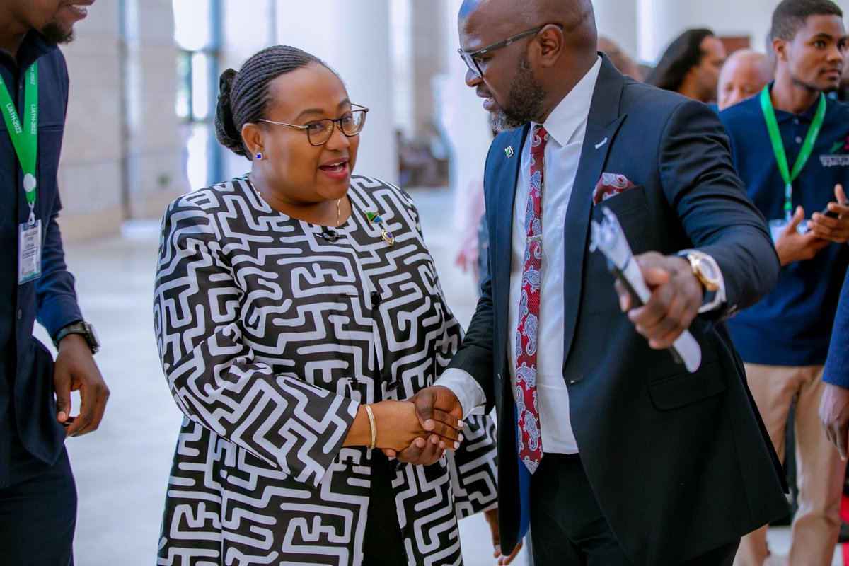 Luvanda255's tweet photo. With the Minister of @OUtalii Hon. Ambassador Dr. P. Chana (MP) During The 2nd International Conference on Linking Industry with Academia in Tourism and Hospitality Sector in Developing Countries #LIATH " Prepared by @NCTTanzania 
#mcluvandacorporateevents https://t.co/VdNHYklJan