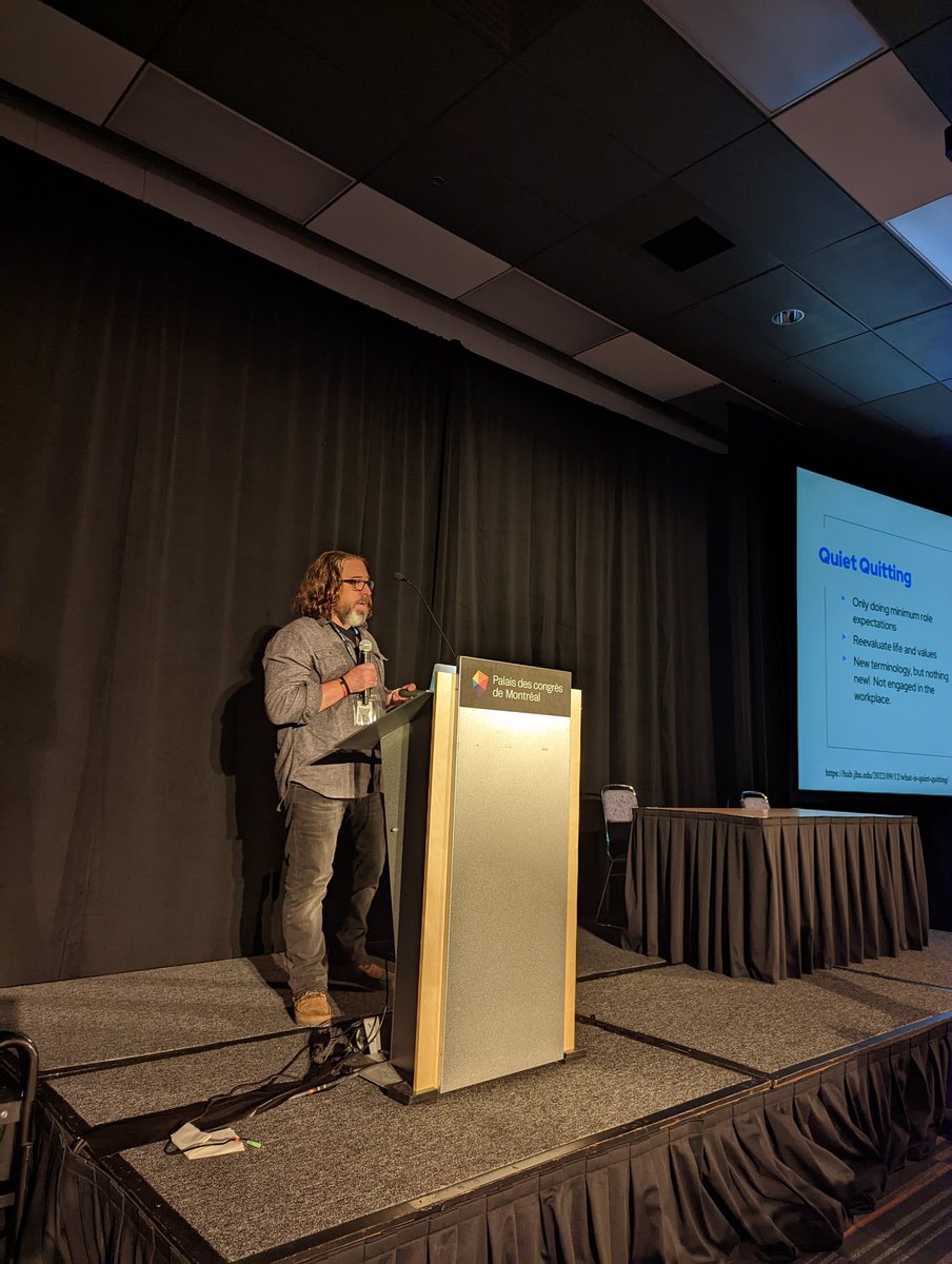 At #DevOpsDaysMTL and @mountzcjr is giving a great opening session!