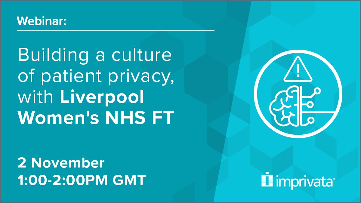 Learn how to foster a culture of trust and patient privacy, and ‘zero tolerance policy’ to privacy breaches with <a href="/LiverpoolWomens/">Liverpool Women's University Hospital</a> #NHS FT: ow.ly/LbfT50LmO4U 

#PatientPrivacy #DataSecurity #PatientPrivacyIntelligence