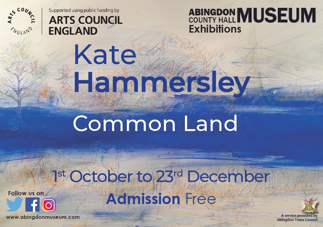 Come and see @kate_hammersley's solo exhibition 'Common Land' open at Abingdon Museum until 23rd December. The exhibition features recent drawings, film, objects and photographs about
spending twelve moments in time in the English
landscape. Free Admission.