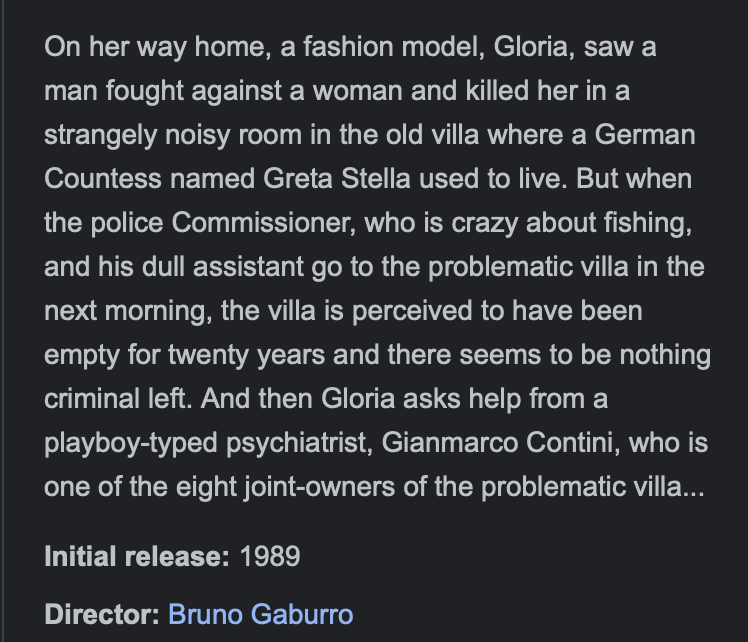 RealBeano's tweet photo. @stankbrakhage Google synopsis of this sounds promising! https://t.co/4FUP74MNj1