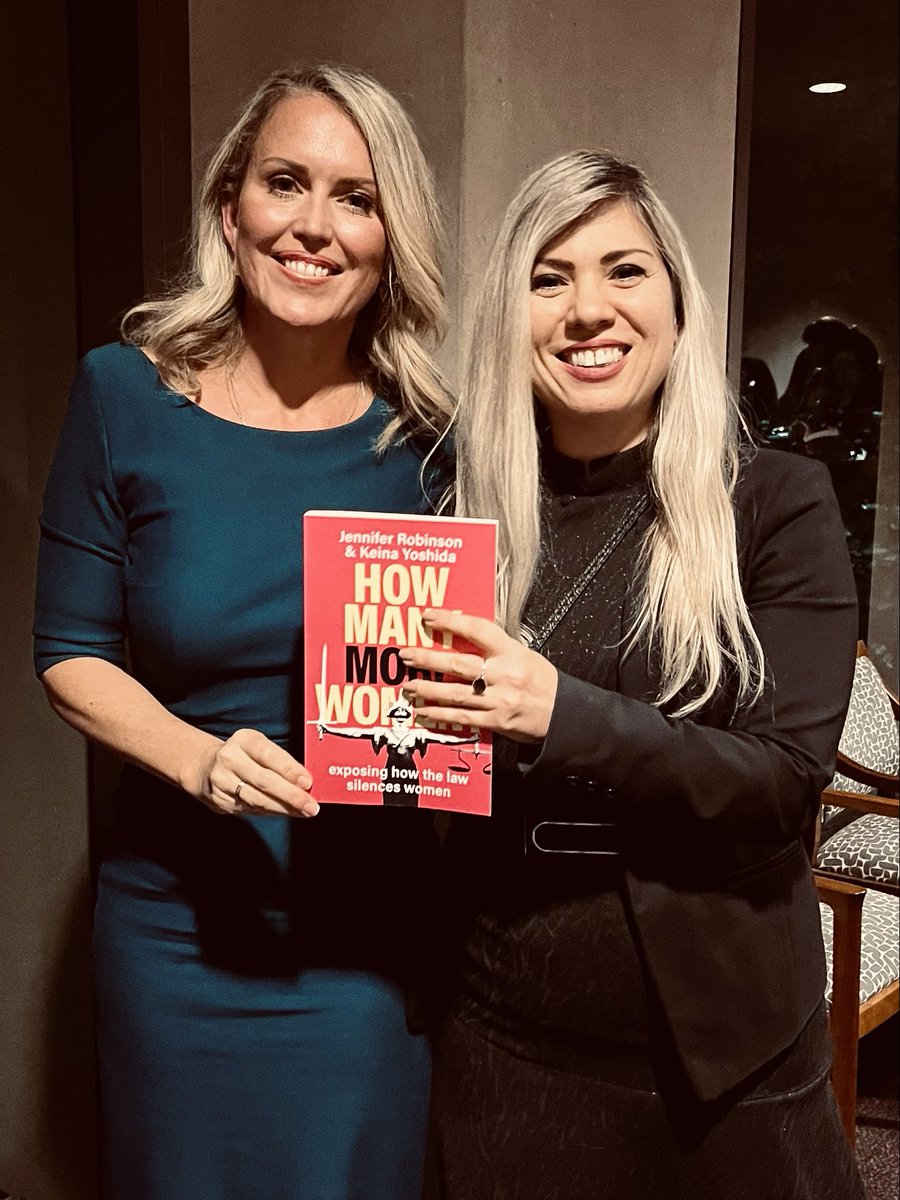 With Jennifer Robinson at the launch of “How Many More Women: Exposing How the Law Silences Women.” Thank you Jen for starting such an important conversation! #howmanymorewomen #wa #uwa #womensvoices #genderpolitics #genderandthelaw #genderscholar ⁦⁦⁦@suigenerisjen⁩