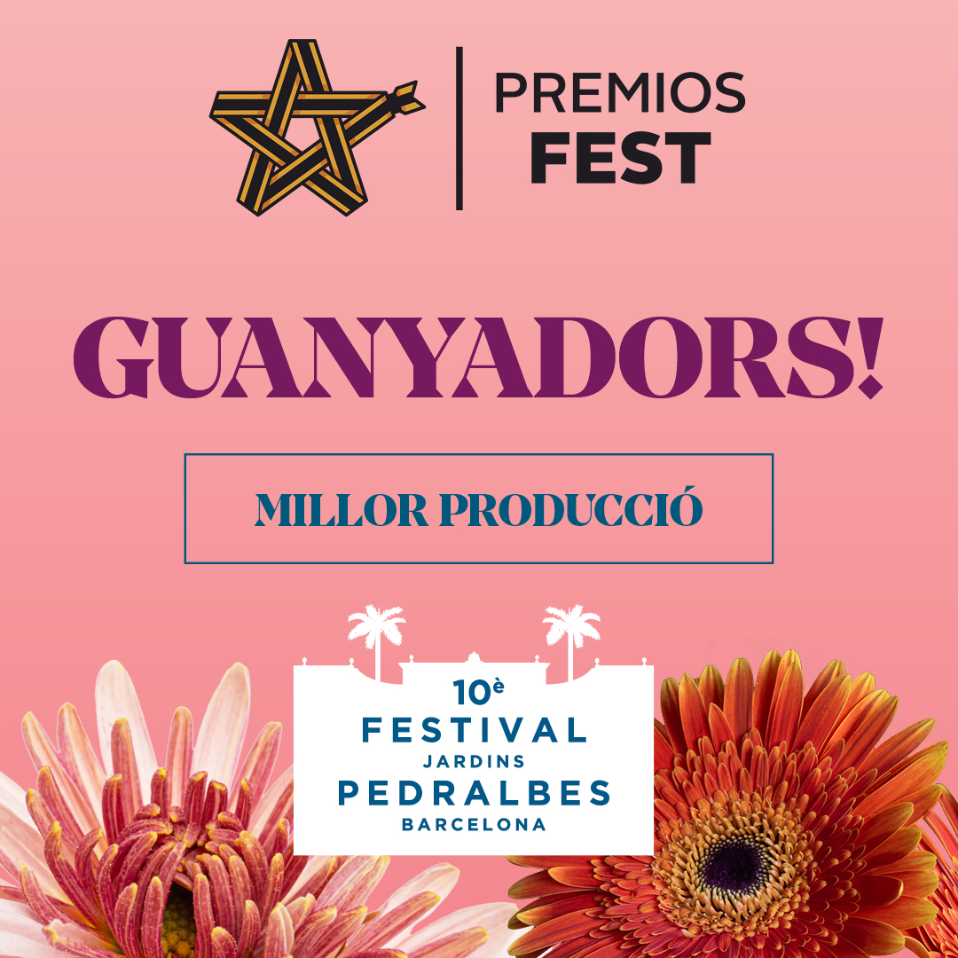 almaoccident's tweet photo. 🏆 El Festival Jardins Pedralbes obté el reconeixement a Millor Producció de Festivals D'Espanya als #PremiosFest 

🌟Concert Studio veu en aquest guardó un reconeixement als deu anys de festival on l'esdeveniment ha crescut en reputació, prestigi i qualitat https://t.co/PM1GjQ3thj