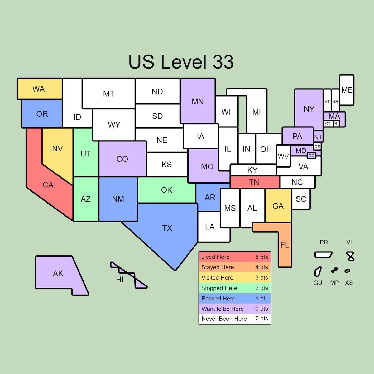 Wild to think how much of the US I've seen lately and how much there's still left to visit.