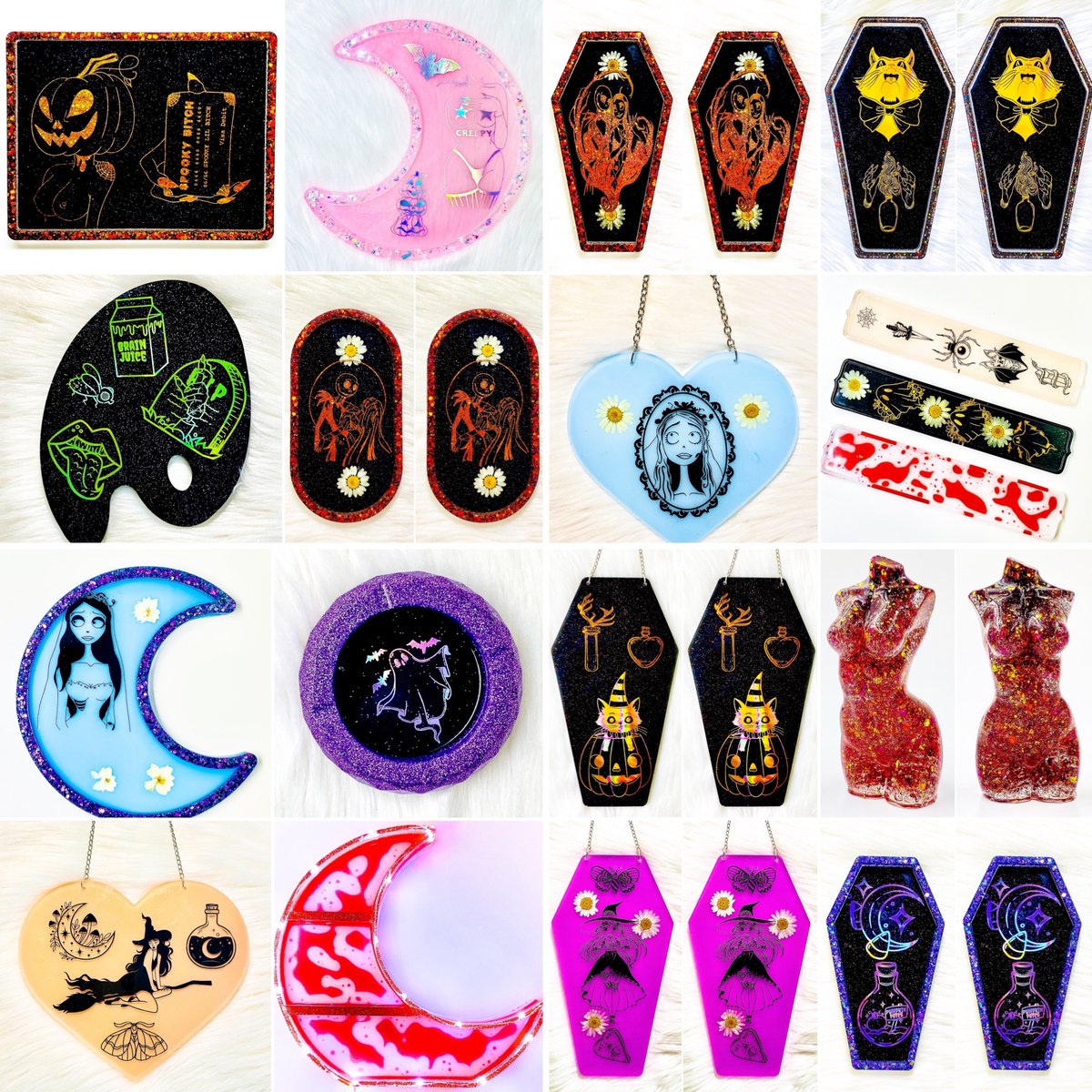 Heatherskiesss's tweet image. Halloween Art is Discounted to 30% off- No code Needed. Treat Yourself to something One of a Kind. 👻🎃🖤