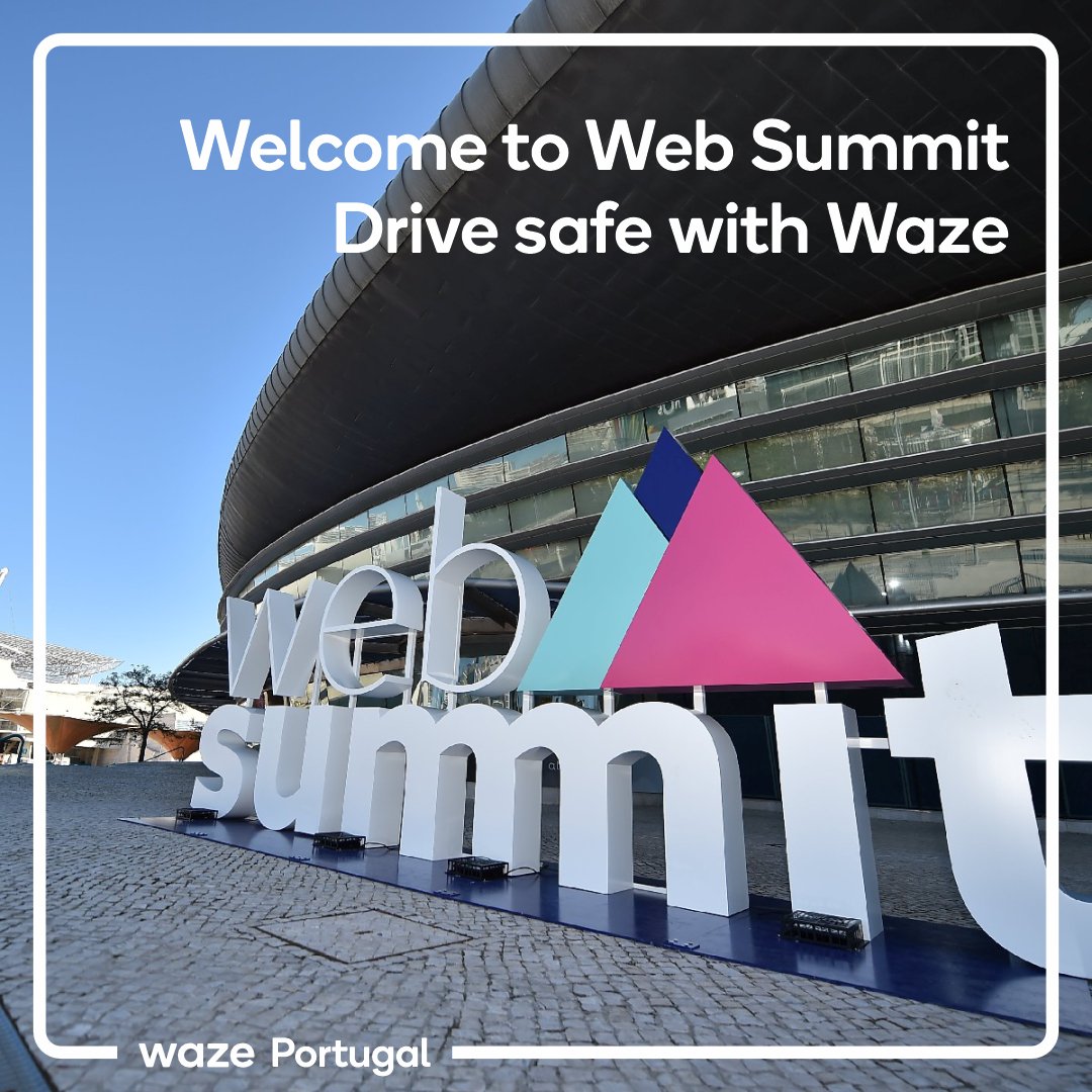 WazePortugal's tweet photo. Welcome to @WebSummit , welcome to Portugal 🇵🇹
👉 Enjoy your visit, drive with Waze!
#Waze #WazePT #WazeEventos #WebSummit #websummit2022 #Portugal #Lisboa https://t.co/qYeyOqIaxi