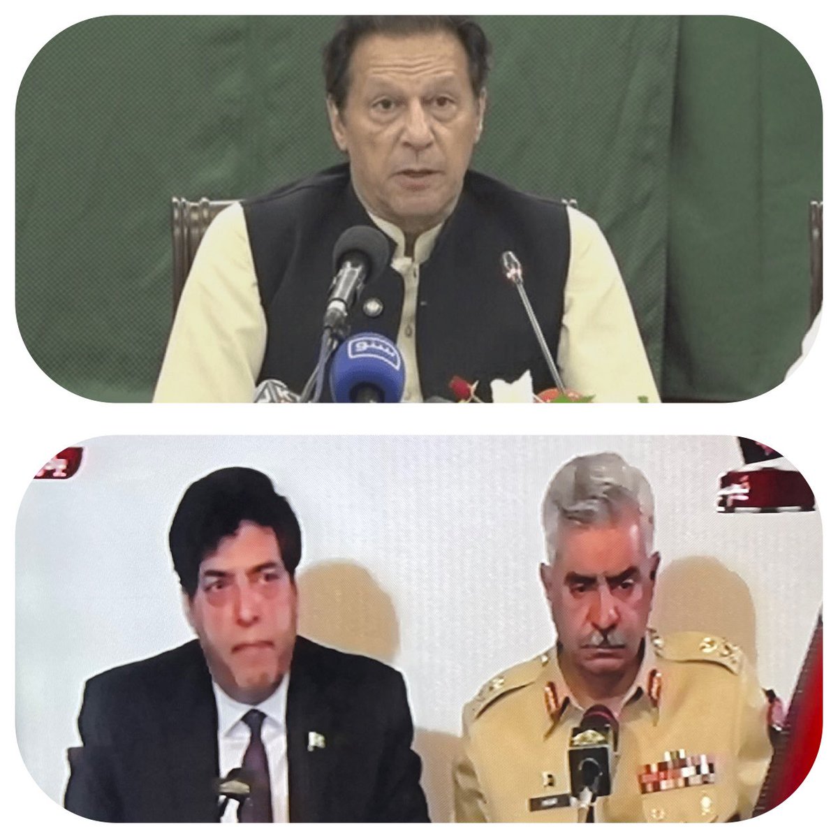 AajKamranKhan's tweet photo. بہت پریشان ہوں جنگ تو تھی عمران خان بمقابلہ نواز زرداری فضل الرحمن میرے منہ میں خاک آج کی موثرپریس کانفرنس نے پاک فوج بمقابلہ عمران خان کا تاثر جنم دیا یقیننا ایسا نہیں اس تاثر کو زائل کرنا ہے انشااللہ ملٹری لیڈرشپ ثابت کرے گی وہ فریق نہیں نواز زرداری اپنی قوت سے خان کو زیر کریں https://t.co/5KwZGThAaZ