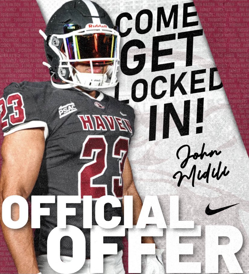 Very excited to receive an offer from <a href="/LHU_Football/">Lock Haven Football</a>! <a href="/CoachNVoorhees/">Nick Voorhees</a> <a href="/MontourFootball/">Montour Football</a>