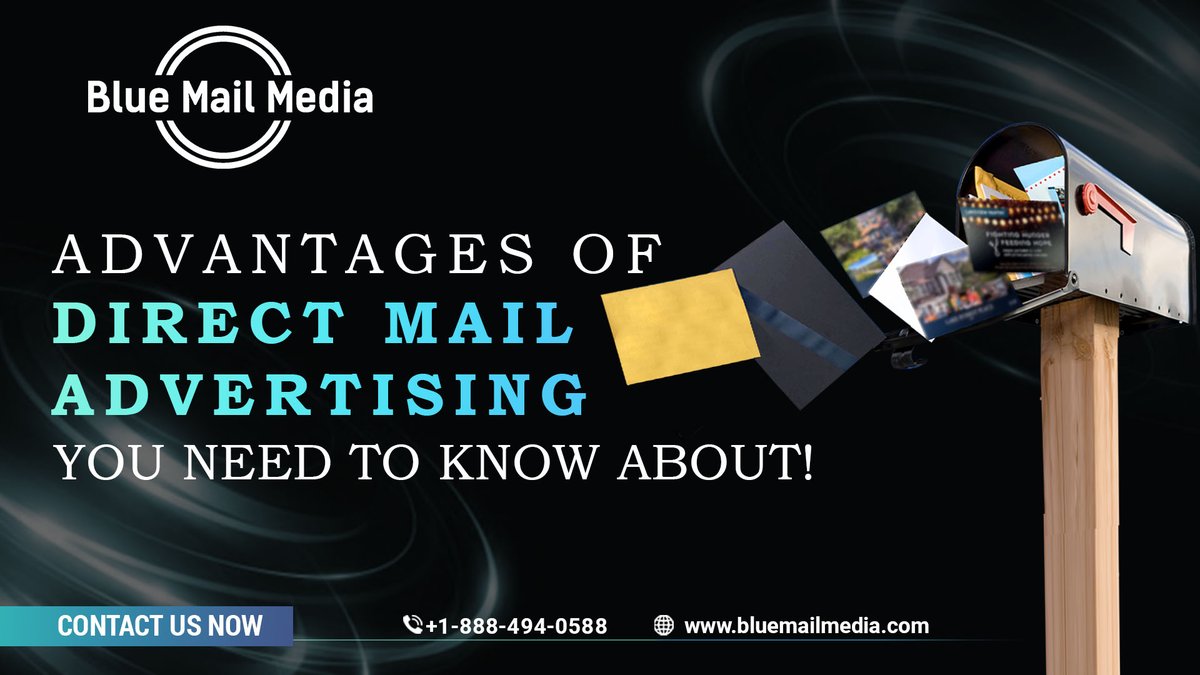 BlueMailMedia's tweet photo. Even in a tech-focused world of #eCommerce, direct mail holds much potential.
Read advantages of #directmailadvertising here: https://t.co/r5ApmERZxQ
#DirectMailAdvertising #MarketingStrategies #B2BData #DirectMailMarketing #B2BLeadGeneration
#BlueMailMedia https://t.co/Ghif5NqYZD