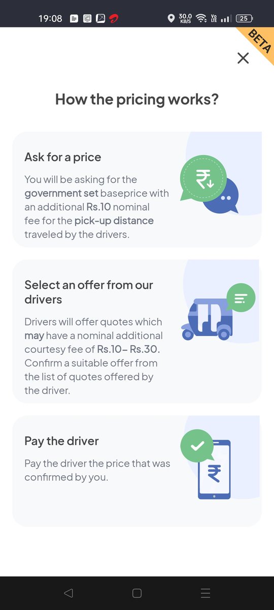 ChinmayDhumal's tweet photo. Bangalore Auto Rickshaw Drivers launched their own application called 'Namma Yatri' to tackle unfair comission charges of Ola/Uber.
 
- ₹30 fixed platform fees
- No cancellation charges
- Currently, Cash Only

The app is beautiful and responsive.

Bangalore is built different! https://t.co/8J7OZIXcA1