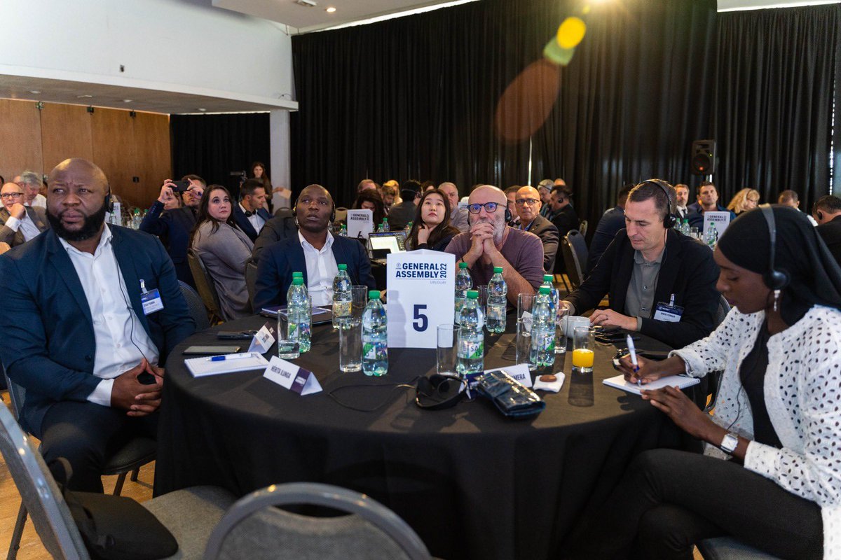 FIFPRO's tweet photo. It’s the final day of the #FIFPRO General Assembly 🇺🇾 

Highlights include: 

➡️ Legal Matters 
➡️ #MeritAwards 
➡️ #GlobalPlayerCouncil 
➡️ #FIFPRO Strategy Workshops 

 #FIFPROGA22 https://t.co/fQa9xK9nD2