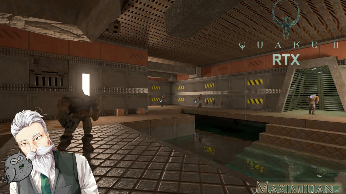 Maximilian_VT's tweet photo. Maximilian will be ready to serve shortly. Please take a seat, make yourselves comfortable and get ready to enjoy the stream!
#Vtuber #Quake2RTX https://t.co/yAuGEImrko