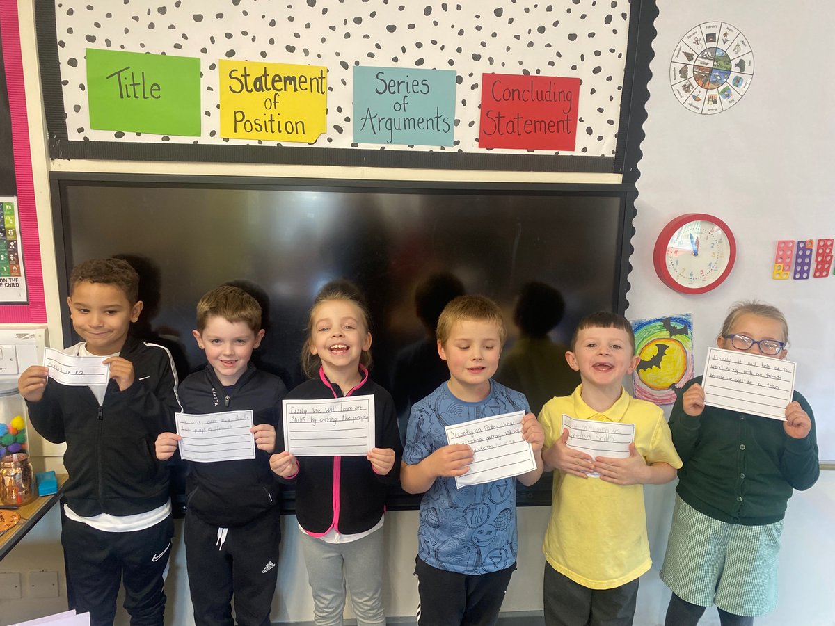 MissMuirKPS's tweet photo. As a class we wrote our first exposition text! We learned about the different parts of the text and worked in groups to create sentences for each part. Our job was to persuade Miss Muir to buy us pumpkins and we were successful! @KnightsridgePr1 🎃 https://t.co/lsi5XRJcqX