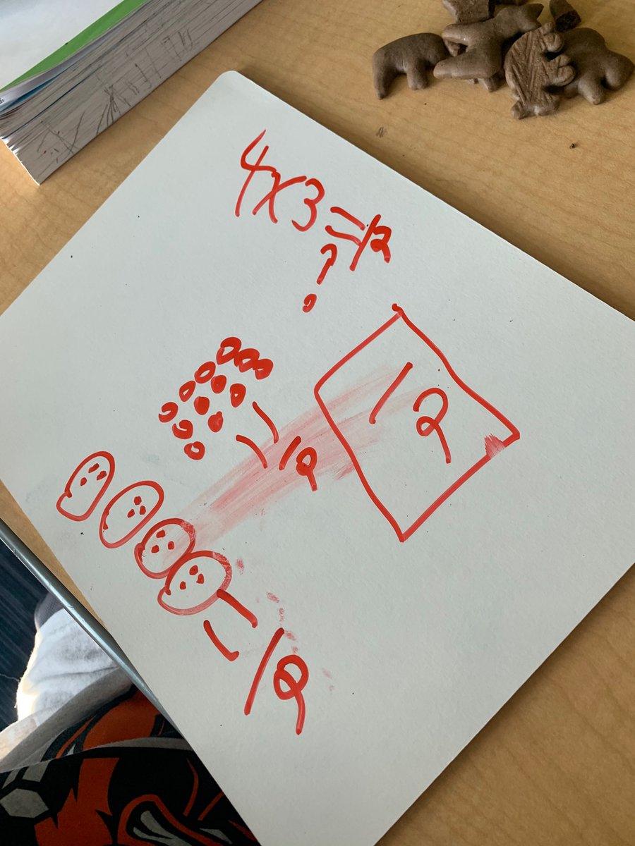 AustinJMeeks's tweet photo. One problem, one table group, four different ways of thinking about it. Love to see students explain their thinking. https://t.co/jtZe4QWgn6