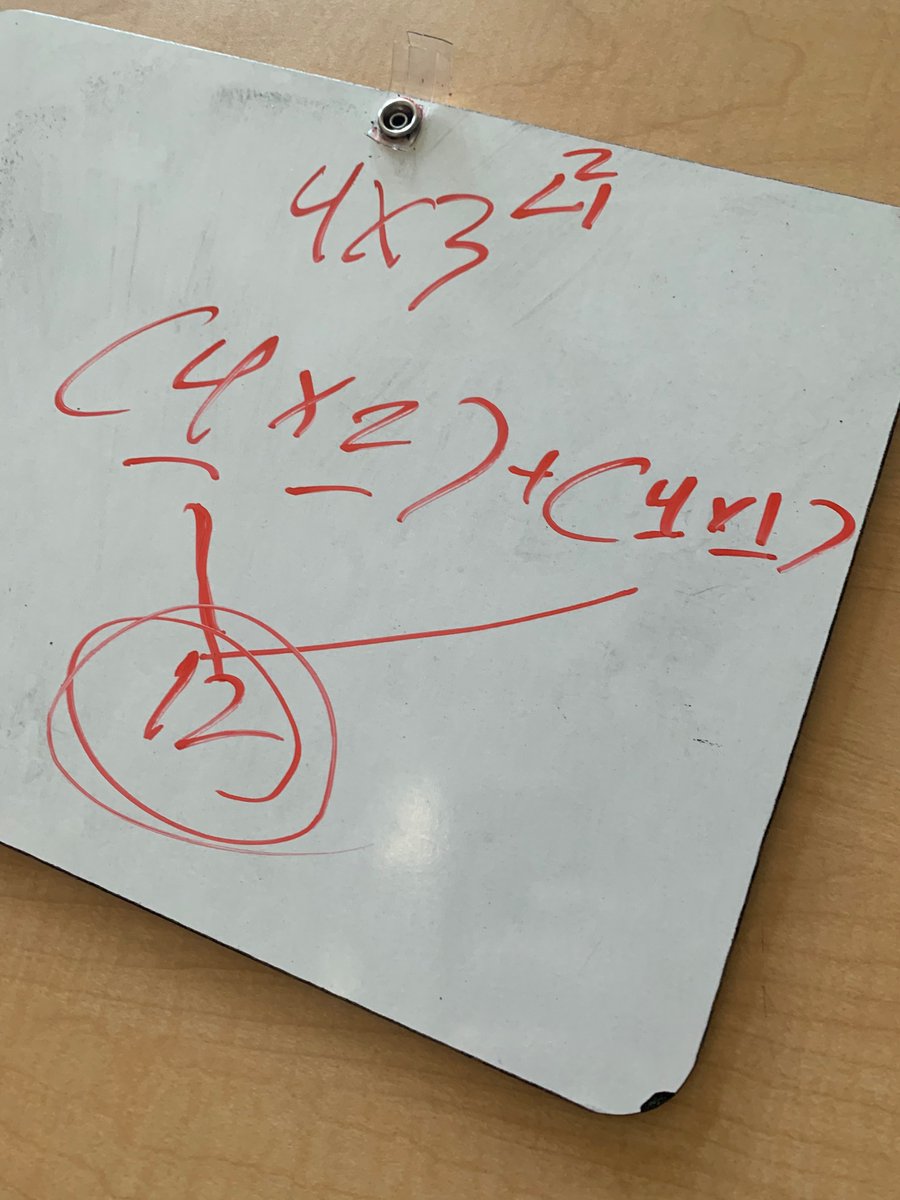 AustinJMeeks's tweet photo. One problem, one table group, four different ways of thinking about it. Love to see students explain their thinking. https://t.co/jtZe4QWgn6