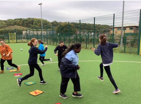 WHS_MissLewis's tweet photo. Cedar had a lovely time making up their own 'Spiderman' game and keeping fit in P.E. 🏃‍♂️🕷️🕸️😃 @WoodlandsHS  @CardiffWestern https://t.co/FscAac9986