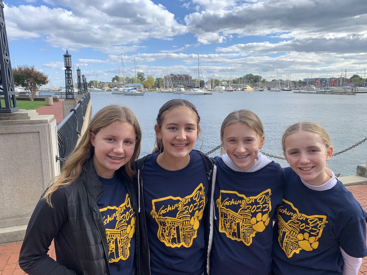 cms_mediatech's tweet photo. Pictures from last week's visit to the Naval Academy during the 8th grade Washington DC Trip. Many great comments from the midshipmen &amp; tour guides for our choice of the Navy colors for our shirts! The kids represented Cambridge well on the visit! @CMSBOBCAT @Cambridge_CS https://t.co/VOPlYcFYru
