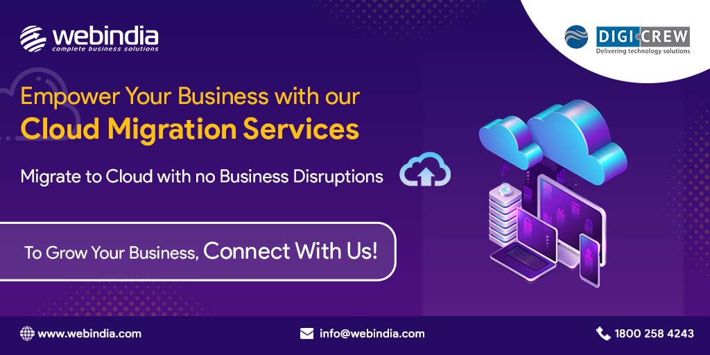 webindiaservice's tweet image. Achieve Digital Transformation and Business Growth opportunities by Migrating to Cloud.
#cloudmigration #CloudMigrationServices #cloudmigrationsolutions #CloudHosting #cloudhostingservices #cloudhostingcompany #webindia #Digicrew