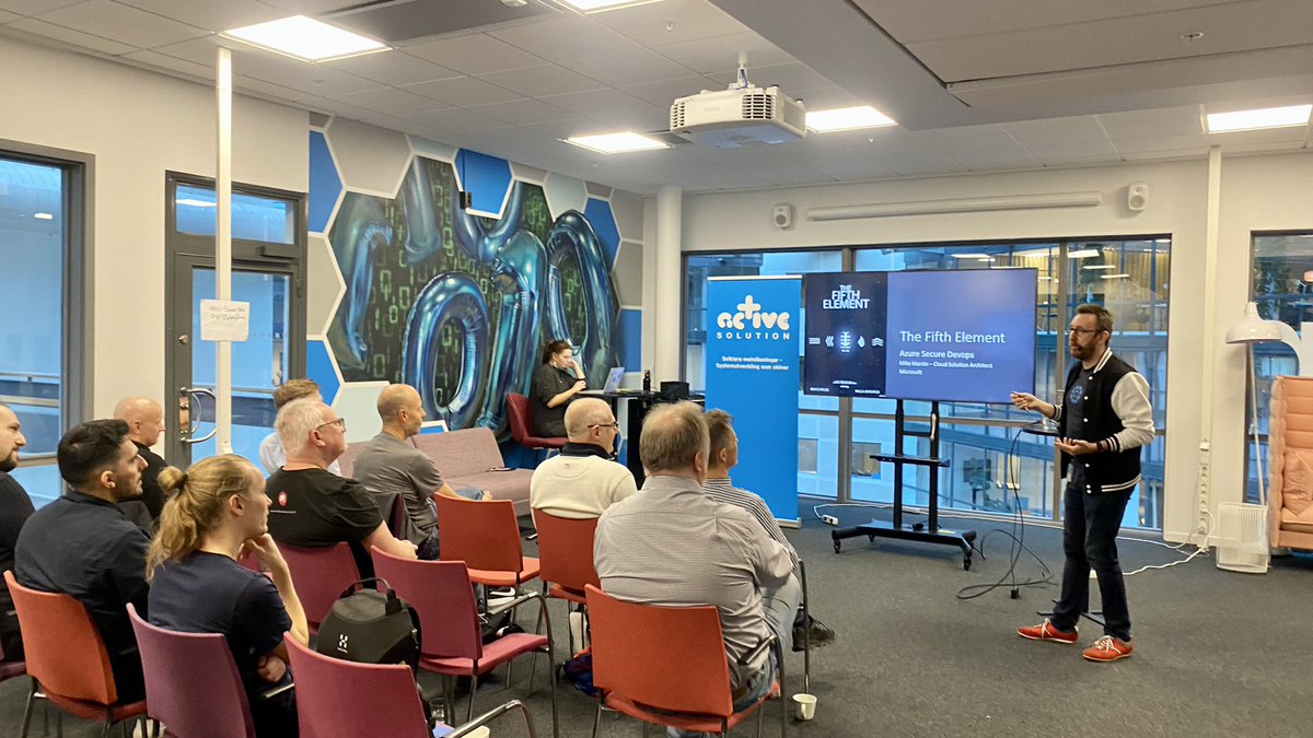 cjkodare's tweet image. Attending the session of @TechMike2kX at #cloudburst conference. Learning the Fifth Element : Azure Secure Devops ☁️
#azure #azuredevsecops #devops #security #reactorstockholm