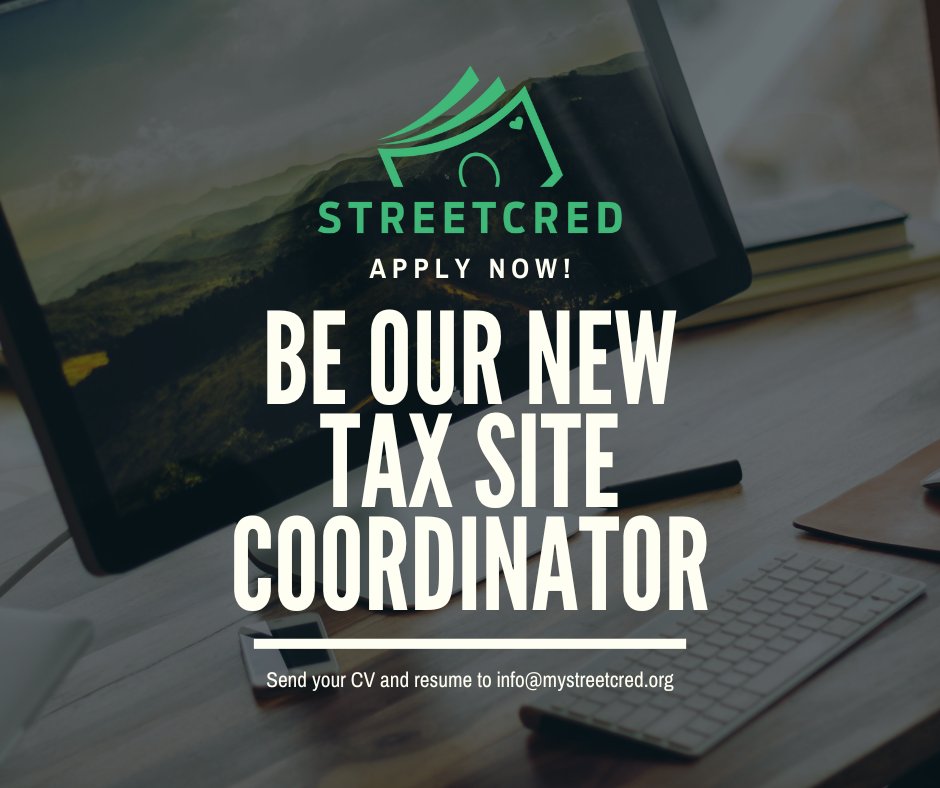 Looking for a seasonal, part-time position where you can help make an impact for families at @The_BMC? Consider applying for an open position here at StreetCred as our Tax Site Coordinator! Click here for the listing: ow.ly/xk3250Lm6Ck #newjob #openposition #WealthisHealth