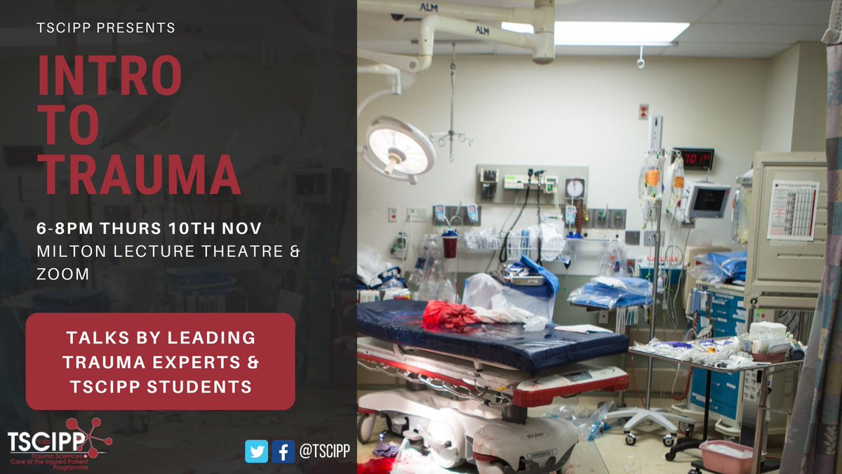 tscipp's tweet photo. TRAUMA LATES ARE BACK! 🎉 

After a long break our first TL of the academic year will be an introduction to all things trauma! 

Please sign-up to our mailing list to receive the Zoom Webinar link and stay up to date with all things TSCIPP: https://t.co/2dfzW8646E https://t.co/LtMLx6JGPF