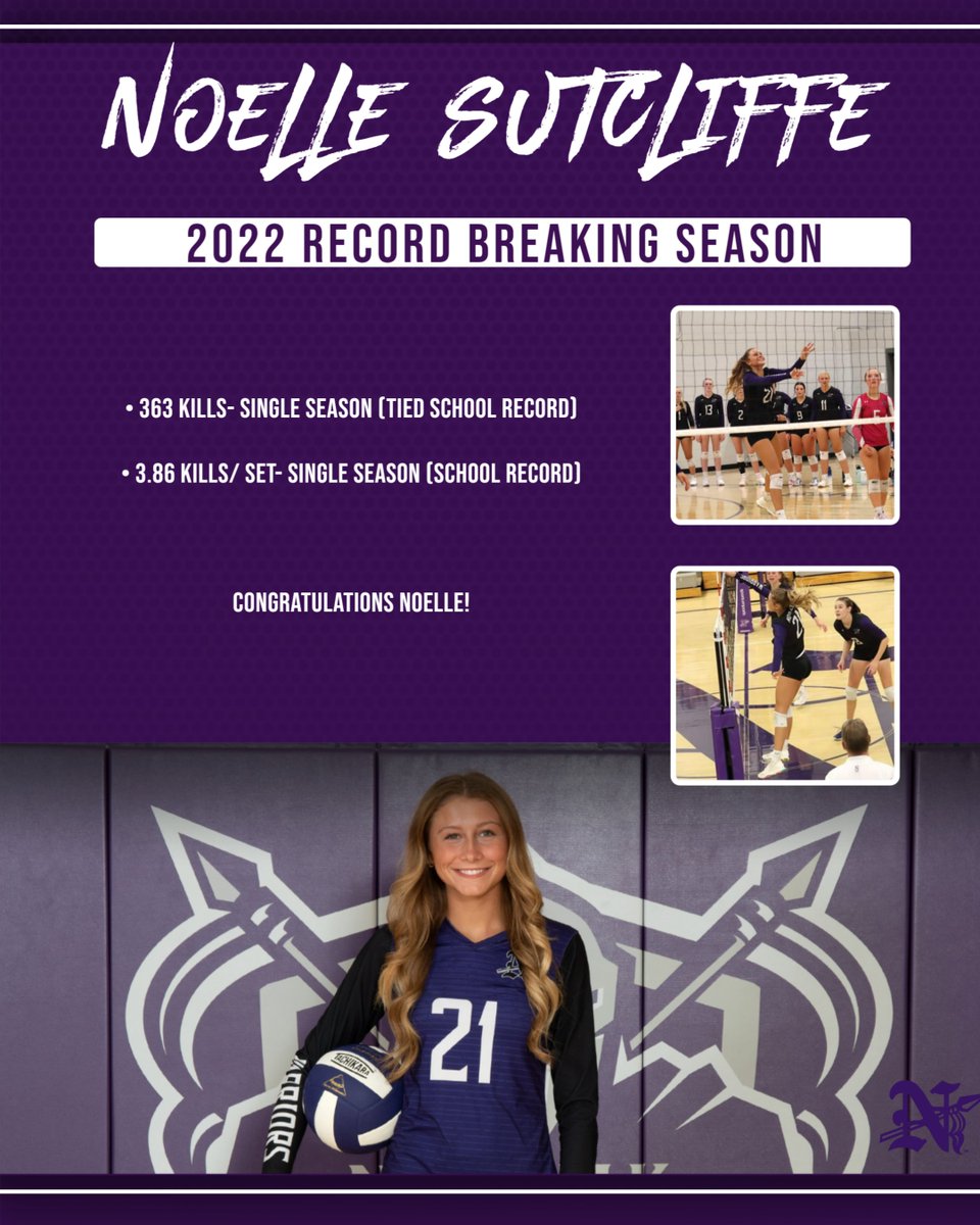 Norwalk Volleyball (@norwalkvb) on Twitter photo With 14 Kills in Tuesday's Regional Final match, Junior OH <a href="/noellesutcliffe/">noelle sutcliffe</a> tied Norwalk's Single Season Kills record with 363, set last year by Abbi Brenizer. In playing 94 sets, Noelle also sets the new school record for Kills/Set with 3.86. Congratulations!! <a href="/Norwalk_Pride/">Norwalk Activities</a> With 14 Kills in Tuesday's Regional Final match, Junior OH <a href="/noellesutcliffe/">noelle sutcliffe</a> tied Norwalk's Single Season Kills record with 363, set last year by Abbi Brenizer. In playing 94 sets, Noelle also sets the new school record for Kills/Set with 3.86. Congratulations!! <a href="/Norwalk_Pride/">Norwalk Activities</a>