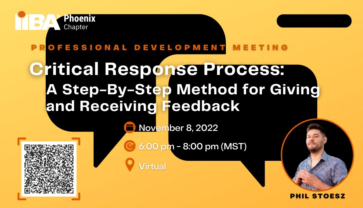 📣 REGISTER NOW! Register at bit.ly/3T3Na3o
Our Annual General Meeting will precede this meeting.
See event in your time zone: bit.ly/3PdU1F3
#iibaphoenix #iiba #businessanalyst #businessanalysis #communication