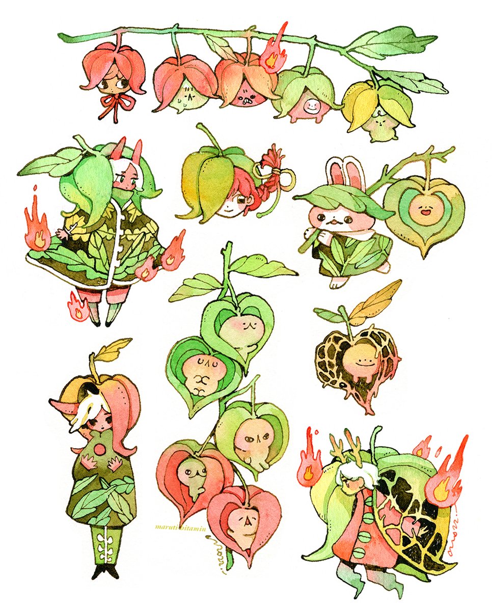 「Lantern plant1000 creature challenge (31」|maru @ kawaiikon 832のイラスト