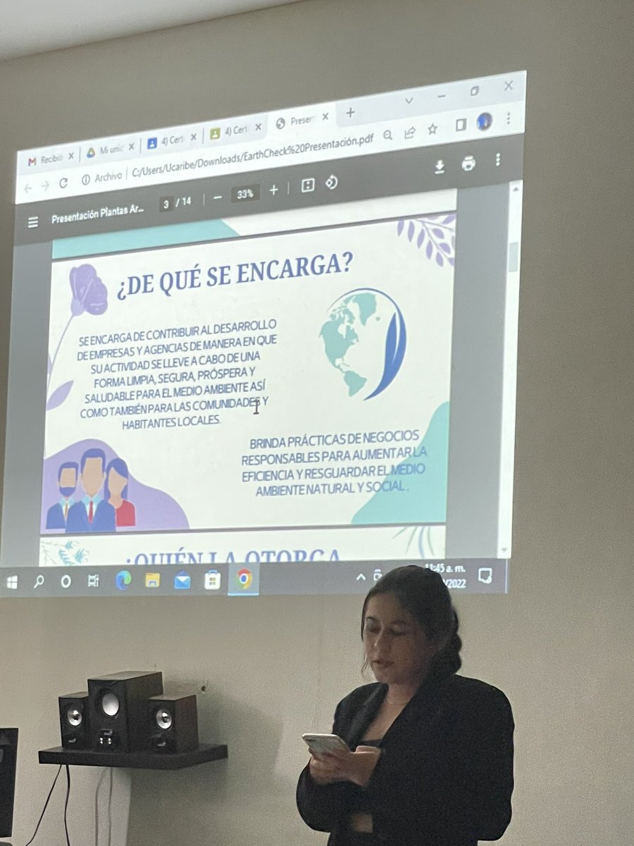 MauricioCarret's tweet photo. En esta clase se habló de Earth Check que es el primer programa de certificación mundial para las prácticas sostenibles de las organizaciones de la industria turística y es reconocido por los Criterios Globales para Turismo Sostenible. @Tur_sinHuella @Gbg2396 @FaridRodriguezD https://t.co/XkznNOBq5U