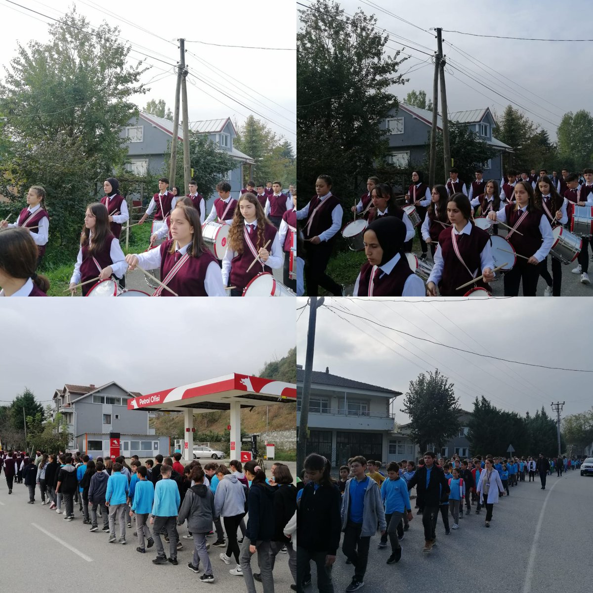 sehitercaneker's tweet photo. 29 Ekim Cumhuriyet Bayramı hazırlıklarımız devam ediyor. Bando eşliğinde yürüyüş provanızı yaptık. @duzce_mem @tamerkirbac @golyakailcemem @TastepeErgin @KaracaogluIlter https://t.co/SQaVc7V4j7
