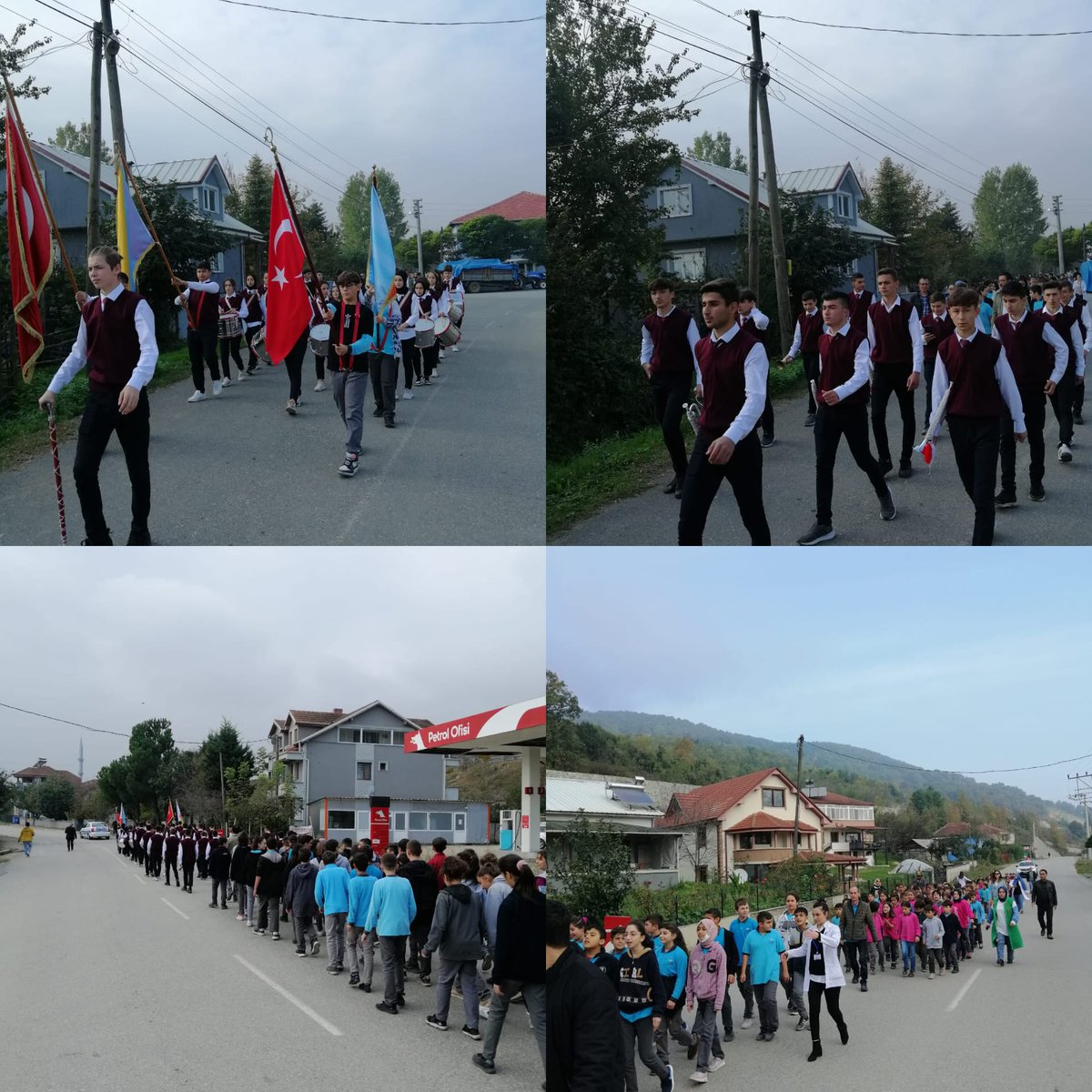 sehitercaneker's tweet photo. 29 Ekim Cumhuriyet Bayramı hazırlıklarımız devam ediyor. Bando eşliğinde yürüyüş provanızı yaptık. @duzce_mem @tamerkirbac @golyakailcemem @TastepeErgin @KaracaogluIlter https://t.co/SQaVc7V4j7