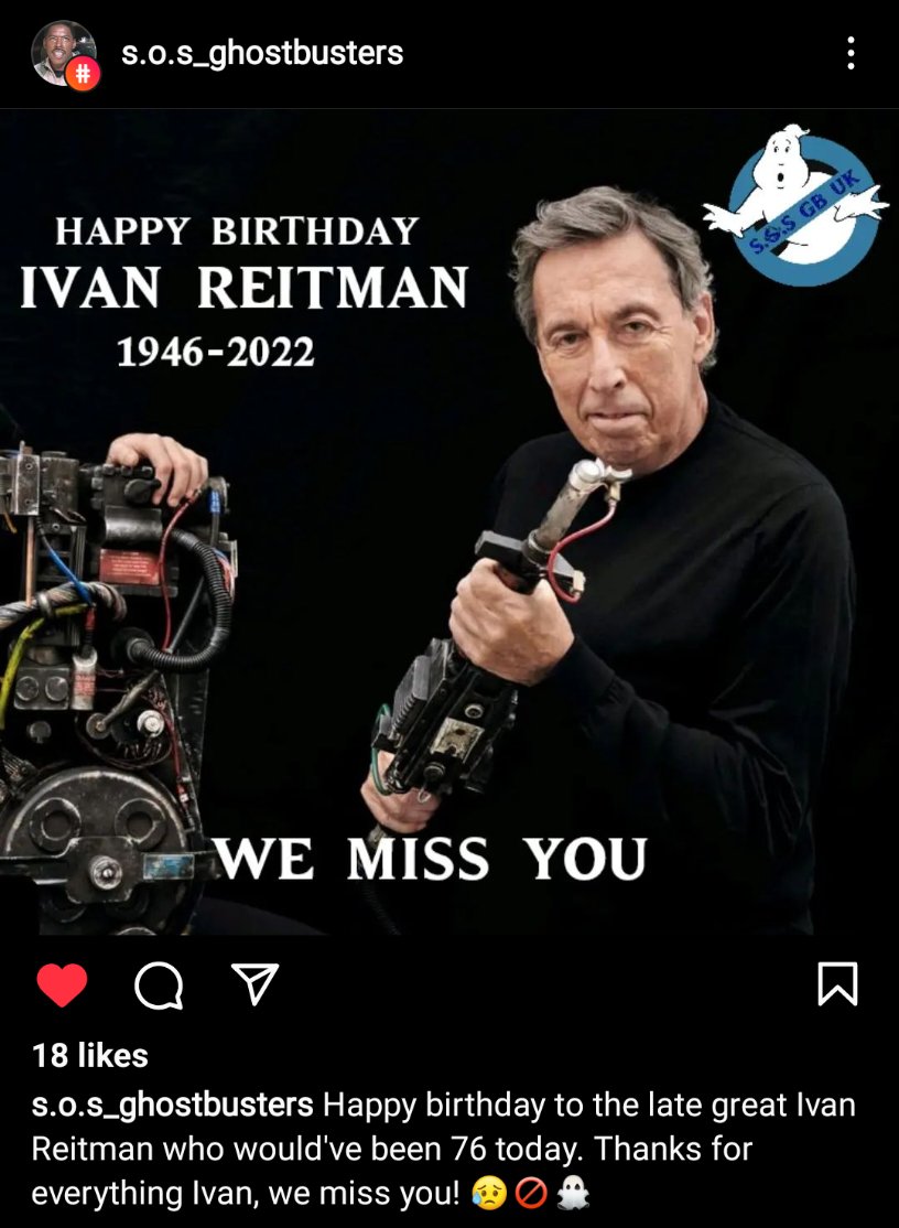 Happy Birthday Ivan Reitman  