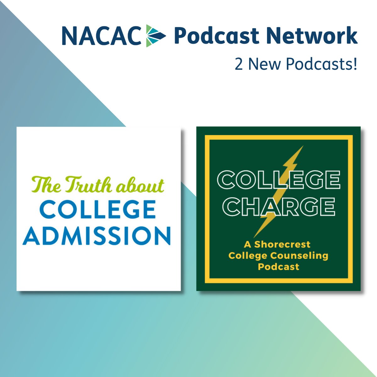 We are pleased to welcome “The Truth about College Admission” and “College Charge” to the #NACAC #Podcast Network. nacacnet.org/membership/mem… @Clark2College @BarnardBrennan @Shorecrest