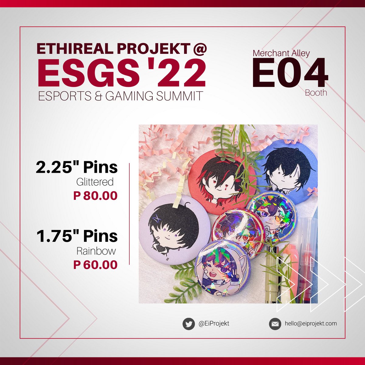 EiProjekt's tweet photo. Hello Ethers! #Ei_Pro will be selling official @JuuKamiya, @AkumaAzashi, and @AnsatsuRen merchandise!
We'll be boothmates with @FAACgaming!
#KamiyARTS #Azashillust #Renkugaki
Merch catalog in the images down belowβ¬οΈβ¬οΈβ¬οΈ https://t.co/gBbtu0nT6G