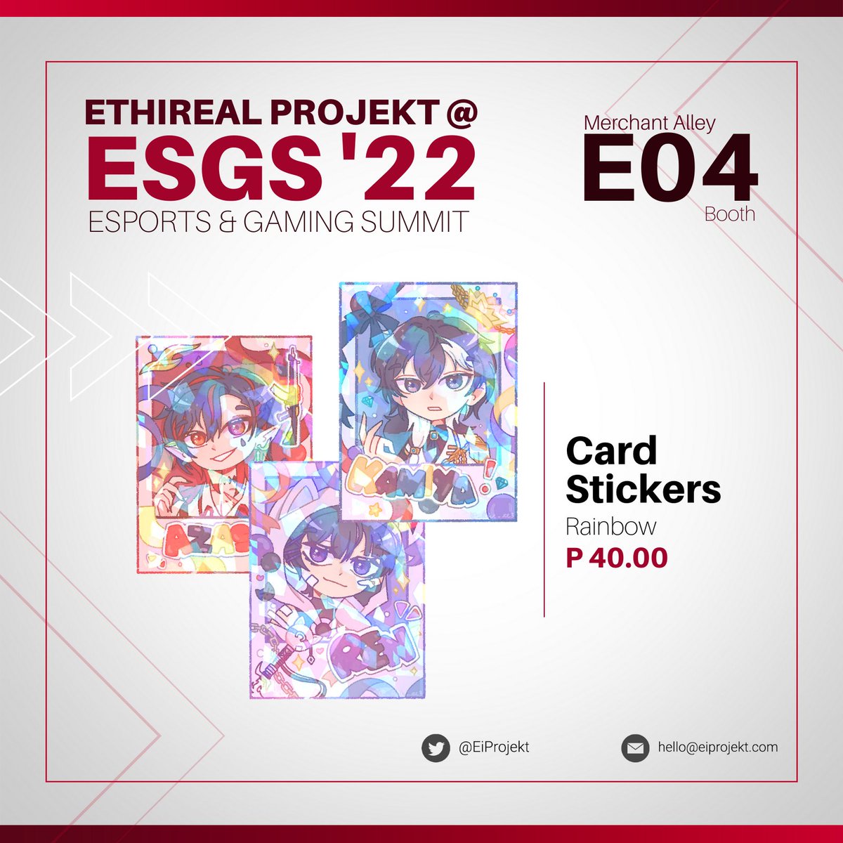 EiProjekt's tweet photo. Hello Ethers! #Ei_Pro will be selling official @JuuKamiya, @AkumaAzashi, and @AnsatsuRen merchandise!
We'll be boothmates with @FAACgaming!
#KamiyARTS #Azashillust #Renkugaki
Merch catalog in the images down belowβ¬οΈβ¬οΈβ¬οΈ https://t.co/gBbtu0nT6G