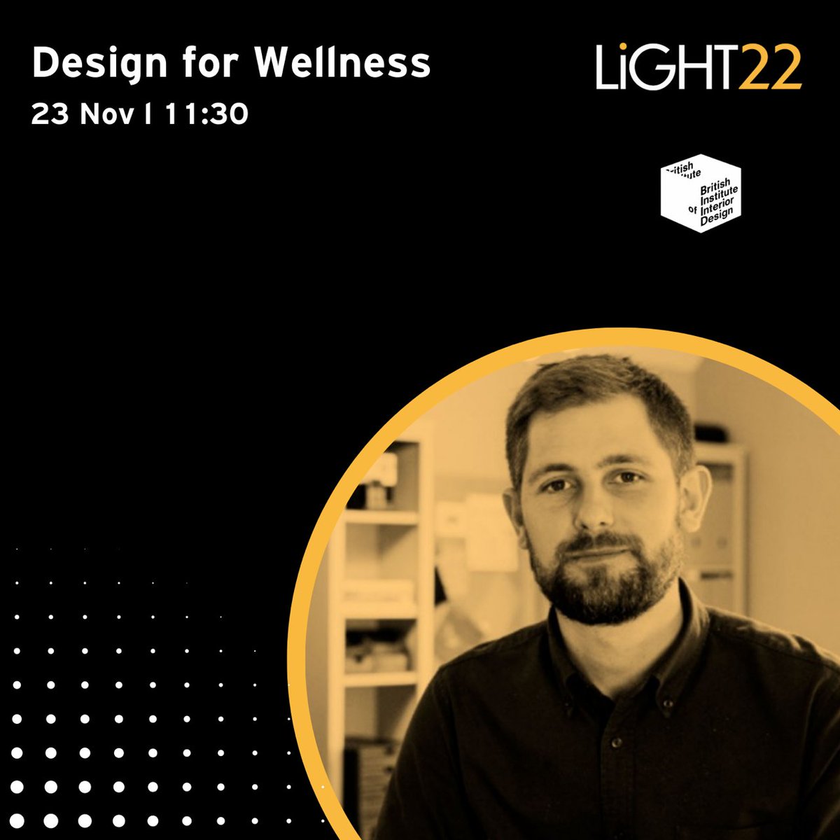 BIIDtalk's tweet photo. The UK's only #lighting specification exhibition, #light22 @TheBDC returns 22 - 23 Nov
Don't miss BIID Member, Sam Bird @Trindadeandbird discussing 'Design for Wellness' at 11:30am 23 Nov @_light_london
Register now https://t.co/aW9nvhtpgt
#interiordesigners #interiordesign https://t.co/923SKEJc0J
