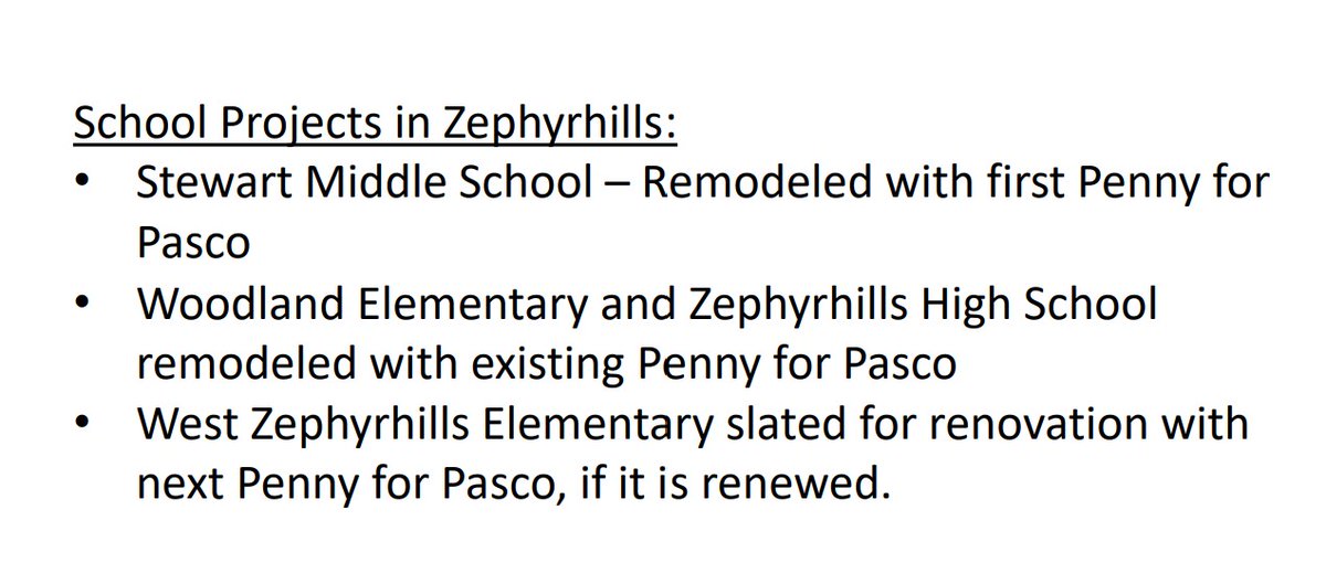 ZephyrhillsCity's tweet image. Betsy Kuhn, @pascoschools Assistant Superintendent for Support Services, provided an overview of the Penny for Pasco at this week's @ZephyrhillsCity Council meeting. 

Penny revenues are used to enhance the quality of life, through completion of capital projects and purchases.