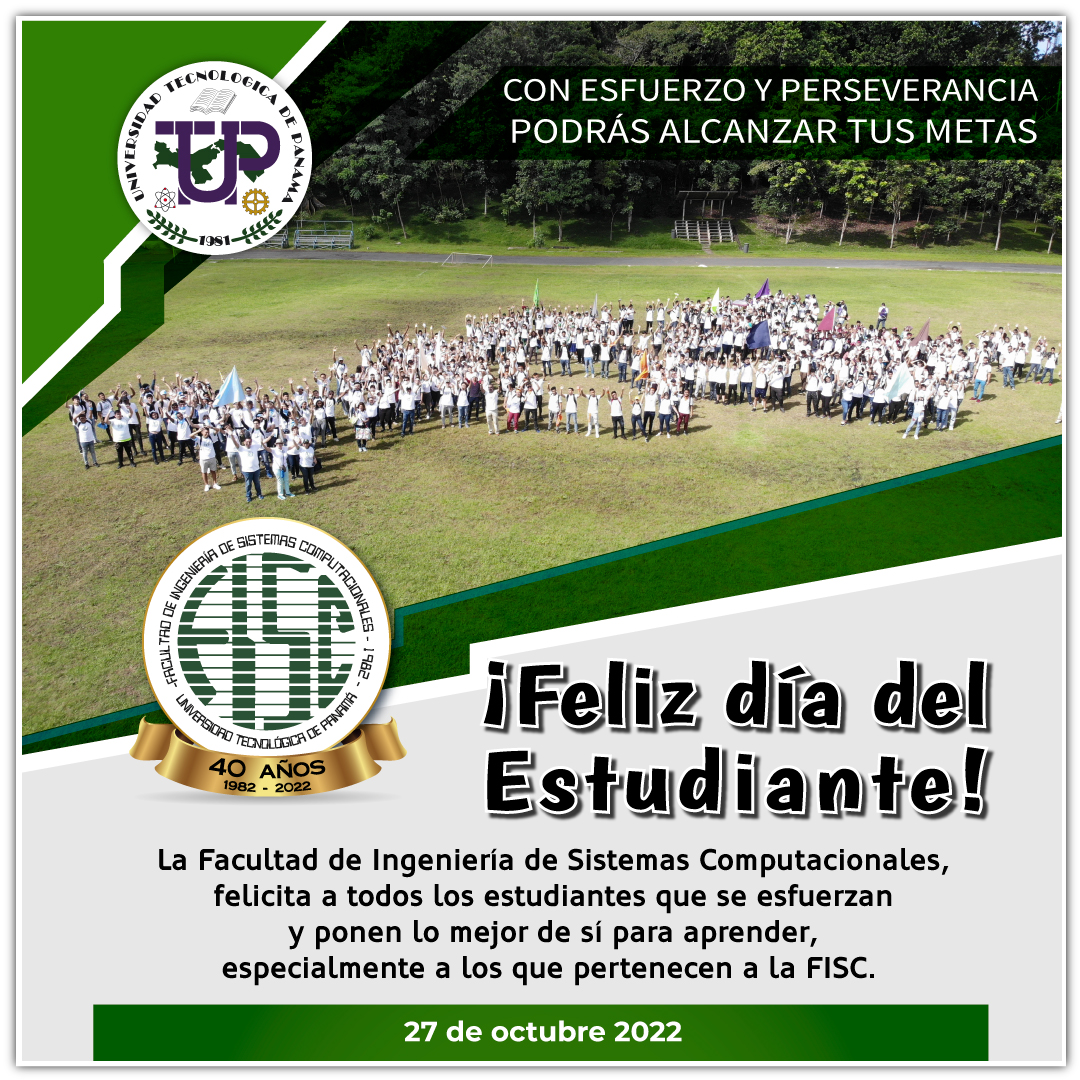utpfisc's tweet image. ¡Feliz día del estudiante, especialmente a los de la FISC!

@utppanama 

#VidaFISC #UTP #utppanamá #utpfisc #FISC22