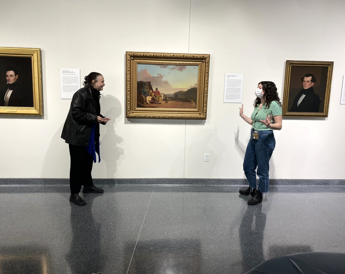 maggietuningin's tweet photo. Last year I had the pleasure of interviewing Joan Stack, the art curator for @SHSofMo! She discussed how Missouri art is not only pretty to look at, but it also connects us to our history: "Writing is still personal, but art, it's more from your soul" https://t.co/ME2KCK8cMH