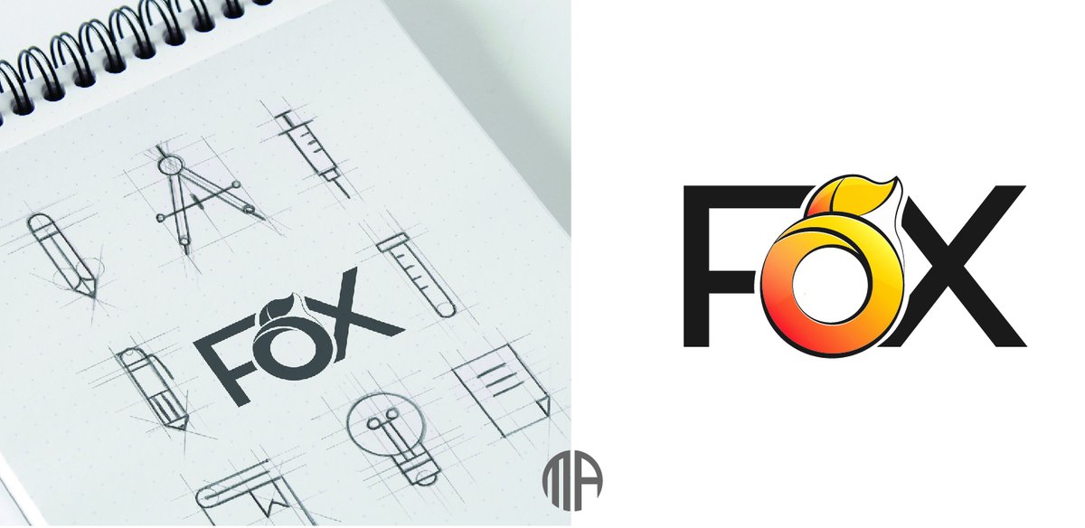 MA_gdesign's tweet photo. تدريب على تصميم الشعارات "FOX"

 #تجمع_فنانين9 https://t.co/4aTJYA3Ht0