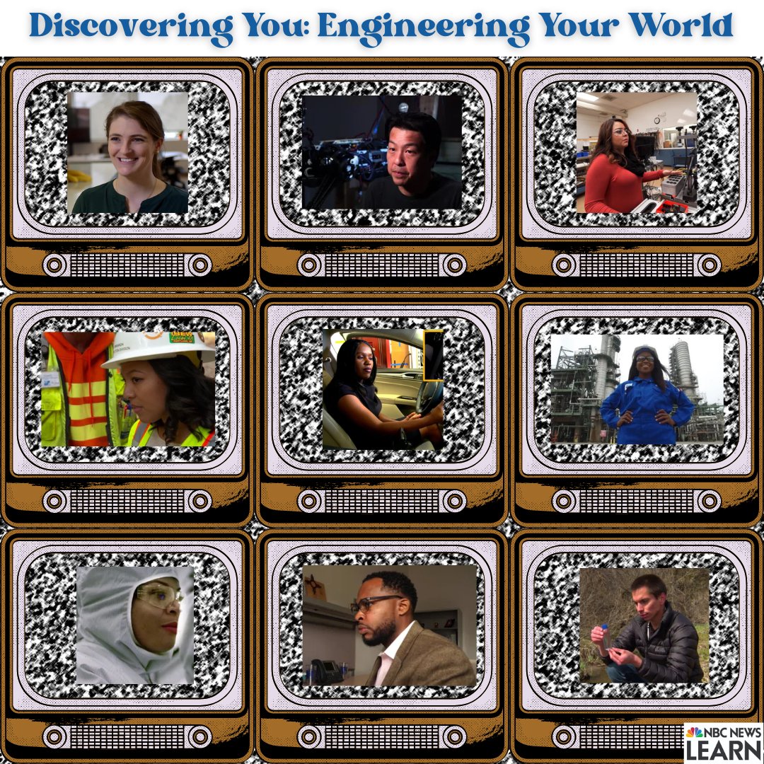 Show students what engineers do with Discovering You: Engineering Your World, a video series from <a href="/NBCNews/">NBC News</a> Learn, <a href="/Chevron/">Chevron</a>, <a href="/ASEE_DC/">ASEE</a>, and the <a href="/NSF/">U.S. National Science Foundation</a>.   #engineeringeducation #engineeringcareers  nbcnews.com/nbcnewslearn
