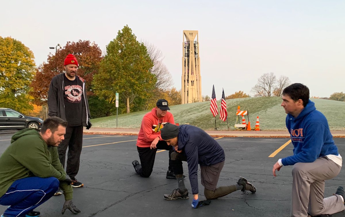 F3DarkTower's tweet photo. HH Gregg led 6 PAX at Late Dark Tower to celebrate National American Beer Day and we closed it out with a toast to Dabo’s Wedding Anniversary today and Debbie’s new book!  Thanks for the lead today… and for the beer, HH Gregg. https://t.co/juRD4OXDCx