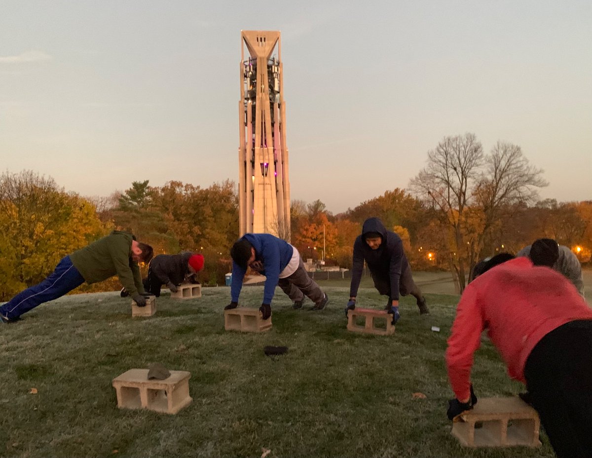 F3DarkTower's tweet photo. HH Gregg led 6 PAX at Late Dark Tower to celebrate National American Beer Day and we closed it out with a toast to Dabo’s Wedding Anniversary today and Debbie’s new book!  Thanks for the lead today… and for the beer, HH Gregg. https://t.co/juRD4OXDCx