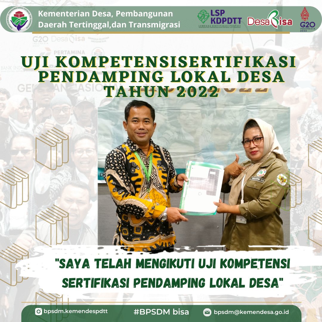 Uji Kompetensi Pendamping Lokal Desa Gelombang 1 Di Hotel Mahima Semarang