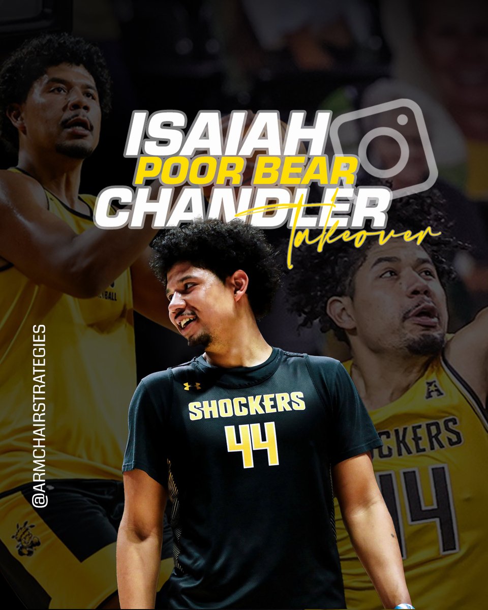 wheatshocknil's tweet photo. Join us for @Big_I35's takeover of our story tomorrow on IG! This 6'9" Forward has appeared in 72 games over 3 seasons with the @GoShockersMBB. Watch them get ready for their exhibition game on Nov. 2nd.
#nil #playertakeover #collegesports #goshox #basketball #collegebasketball https://t.co/39LStxnSBE