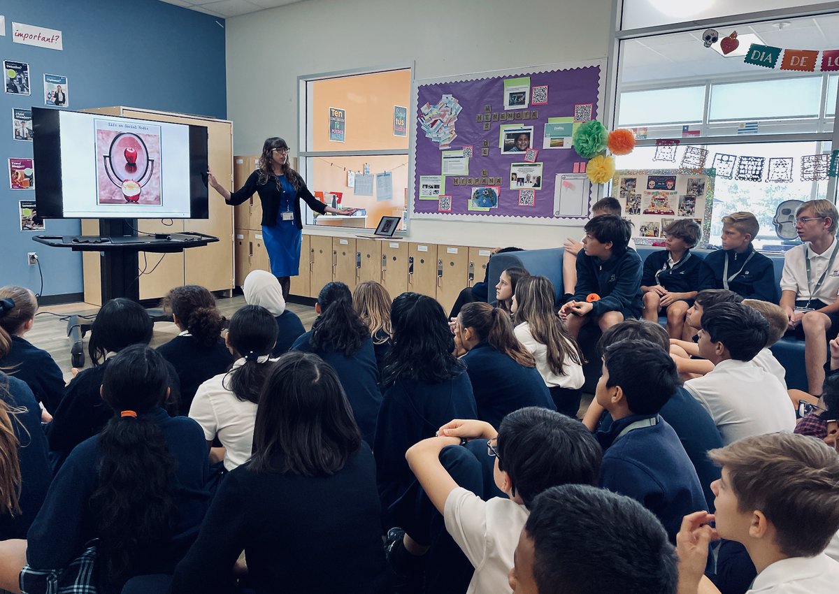 BISHouston's tweet photo. One kind word can change someone's entire day! 
October is #NationalBullyingPreventionMonth and our awesome @MissScounseling is sharing a timely reminder of the small yet significant things we can all do to uphold our school's values of #pride, #unity &amp; #respect. #BISHouston https://t.co/x8r6YuOXel